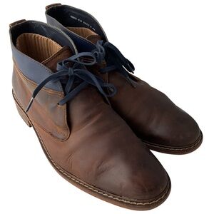 Cole Haan C11771 Colton Brown Leather Blue Band Chukka Boots Men’s Size 11 M